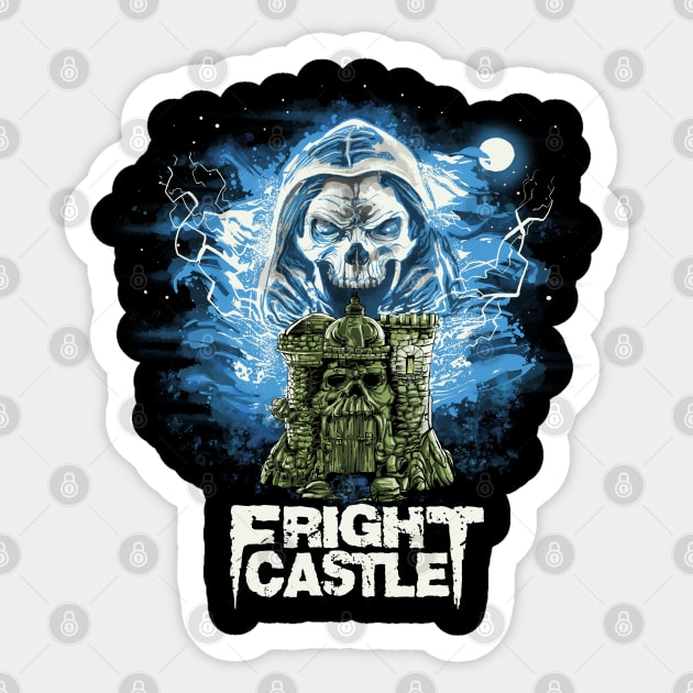 Fright Castle Sticker by Zascanauta